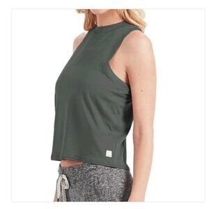 Vuori Energy Tank Top Gray Green Size XL Yoga Workout Athleisure